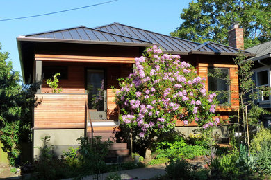 Inspiration for a craftsman exterior home remodel in Seattle