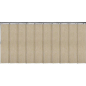 Aldi 10-Panel Track Extendable Vertical Blinds 120-218"W