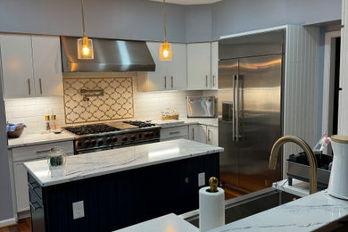 Example of a trendy kitchen design in DC Metro