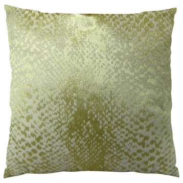 Plutus Hidden World Gold Handmade Throw Pillow, Single Sided, 12x25