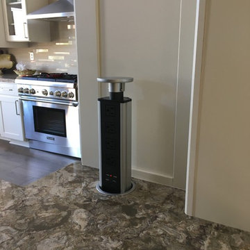 Electrical pop up on counter top