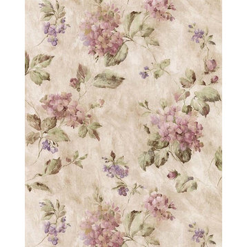 Modern Non-Woven Wallpaper For Accent Wall - Floral Wallpaper ED24224, Roll