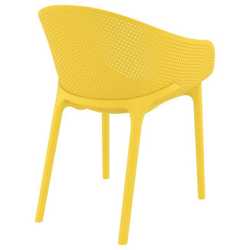 Compamia Sky Outdoor Dining Chair, Set of 2, Yellow