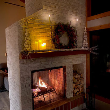 German Smearing fireplace