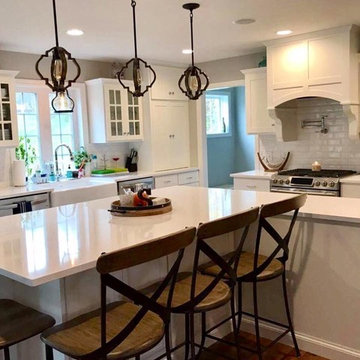 Transitional White Kitchen