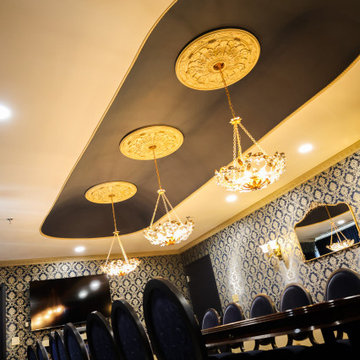 Completed Executive Conference Room with Tray Ceiling and Custom Finishes