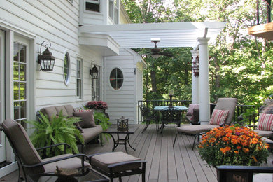 This is an example of a transitional patio in Richmond.