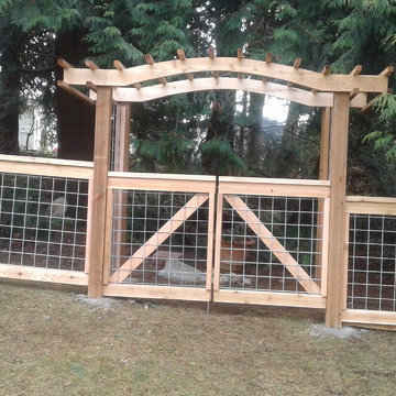 Wood fence