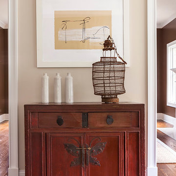 Vignette of a family room