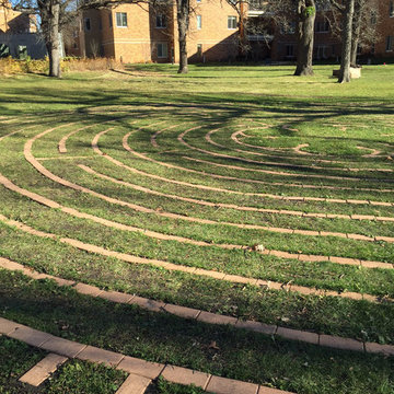 A side-view of the Carondelet Village Residence labyrinth