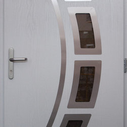 Composite Modern Front Entry Door. Hurricane impact entry door - Front Doors