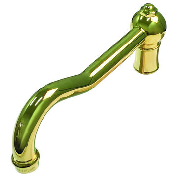 Rohl Italian Kitchen Spout For A1420, Italian Brass