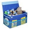 Kids Collapsible Toy Box, Blue, Large