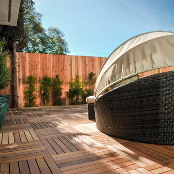Deck Tiles in Modern Venice Beach Home