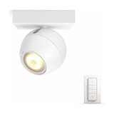 White Philips Hue LED spotlight Buckram, dimmer