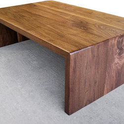 Walnut Waterfall Coffee Table - Coffee Tables