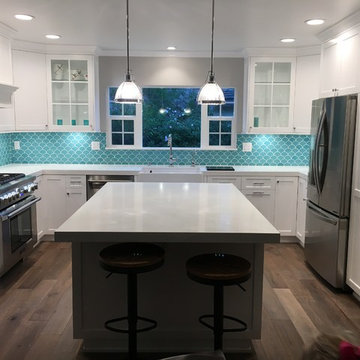 Bora Bora blue kitchen
