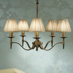 Stanford 5 Light Brass Chandelier - Chandeliers