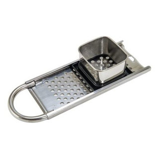 YBM Home Stainless Steel Vegetable Hand Masher and Presser, 11.5 