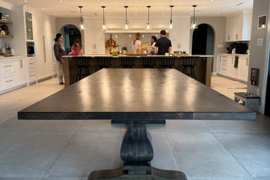 Elegant dining room photo in Vancouver