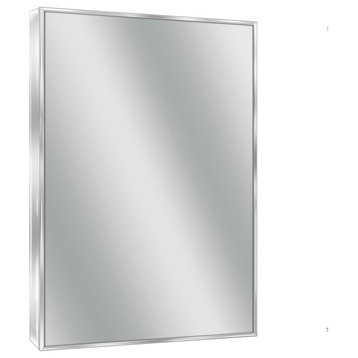 Head West Glossy Chrome Framed Accent Mirror - 24x30