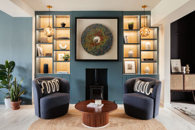 Inspiration for a modern living room in Hertfordshire.