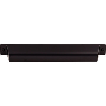 Top Knobs TK775 Channing 7 Inch Center to Center Cup Cabinet Pull - Flat Black