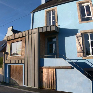 Rodolphe BONNET architecte Réalisation Quimper Extension bois zinc