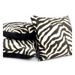 Walk on the Wild Side Zebra Throw Pillow - Decorative Pillows