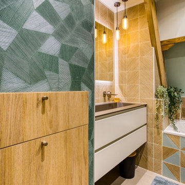 "Saint Rémy" rénovation d'une salle de bain esprit nature (en cours)