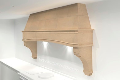 Traditional Kitchen Stone Canopy - French Style