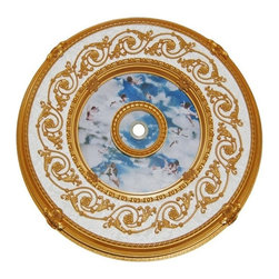 Udecor - BRRD-8-029LS Michelangelo Medallion, Piece - Ceiling Medallions