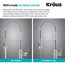 Britt 3-Function Pull-Down Water Filter Kitchen Faucet CH, Model KFF-1691CH