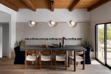 Dining room - scandinavian dining room idea in Phoenix