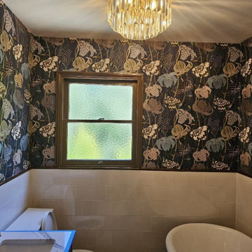 Bathroom wallpaper installation Long Beach, CA