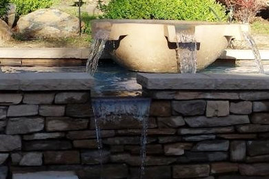 Custom Water Feature and Patio