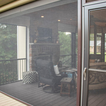 Outdoor Room Deck with Grilling and Beverage Center