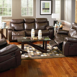 Coaster 3 Pieces Denisa Brown Soafa Set - Living Room Furniture Sets
