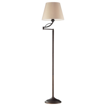 1-Light Floor Lamp, Aged Bronze