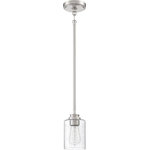 Craftmade Lighting - Craftmade Lighting 50591-BNK Bolden - One Light Mini Pendant - Bold clean lines and gentle curves offer an eleganBolden One Light Min Brushed Polished Nic *UL Approved: YES Energy Star Qualified: n/a ADA Certified: n/a  *Number of Lights: Lamp: 1-*Wattage:100w A19 Medium Base bulb(s) *Bulb Included:No *Bulb Type:A19 Medium Base *Finish Type:Brushed Polished Nickel