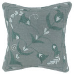 Bareens Designer Rugs - Shabby Chic Carlson Kilim Suzani Handmade Pillow - Embellish your home with this timeless casual chic handmade Suzani Embroidered pillow made with gorgeous soft luxurious color pallet and an intricate design. Handmade pattern with beautiful color combination and unique majestic intricate design this handmade pillow is a mesmerizing addition to any d�cor. An intricate design and exquisite coloration make this handmade pillow a standout piece in any decor.