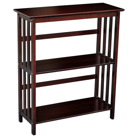 Mission 3 Shelf Bookcase, Espresso