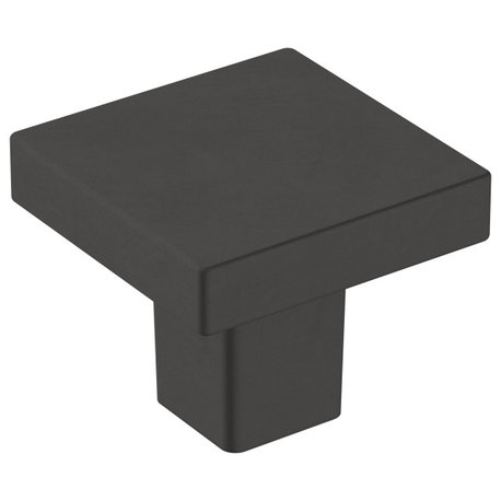 Amerock Monument 1-3/16" Length Cabinet Knob, Matte Black