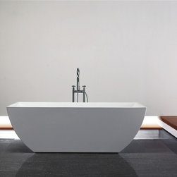 Aqua CONTEMPORANEA 59" Free Standing Bathtub - Bathtubs