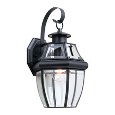 Sea Gull Lighting 1-Light Outdoor Lantern, Black