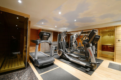 Photo of a modern home gym in Dorset.