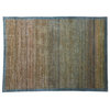 Area Rug, 9'X12' Gabbeh Transitional Striped Colorful Hand Knotted Rug