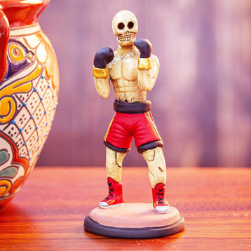 NOVICA Boxing Champion And Ceramic Figurine