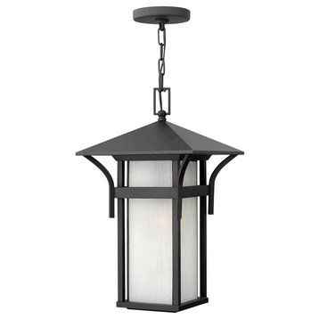 Hinkley Lighting Harbor 1 Light Outdoor Hanging, Satin Black - 2572SK