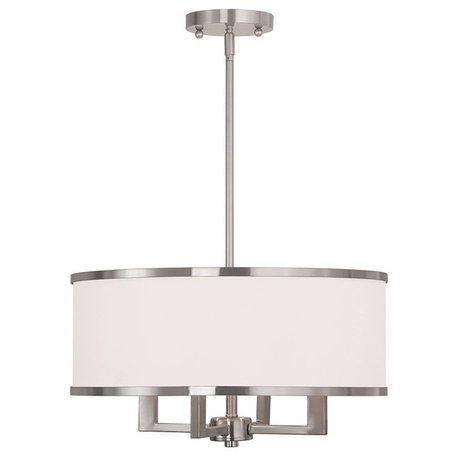 Park Ridge Chandelier, Brushed Nickel